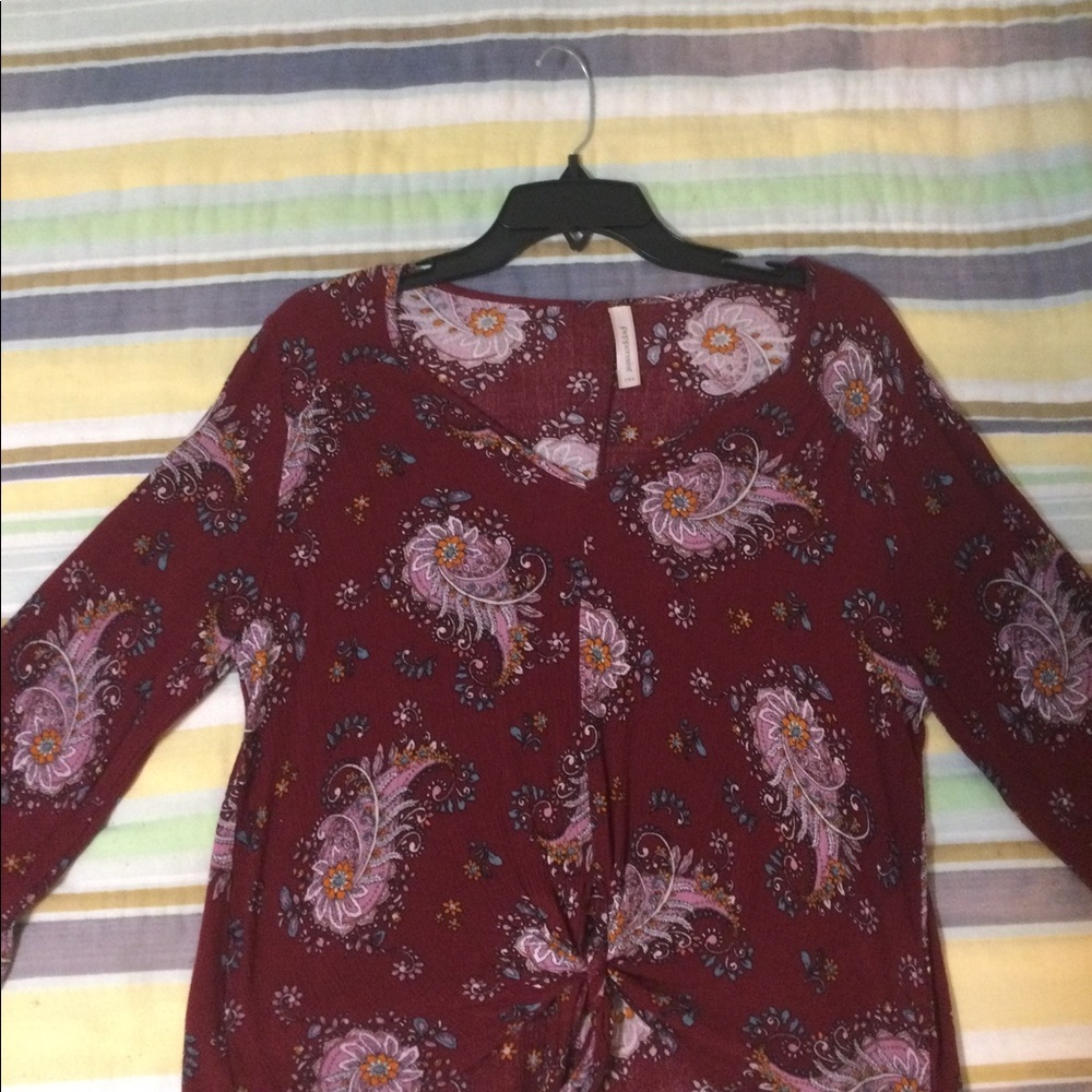 Tie front top